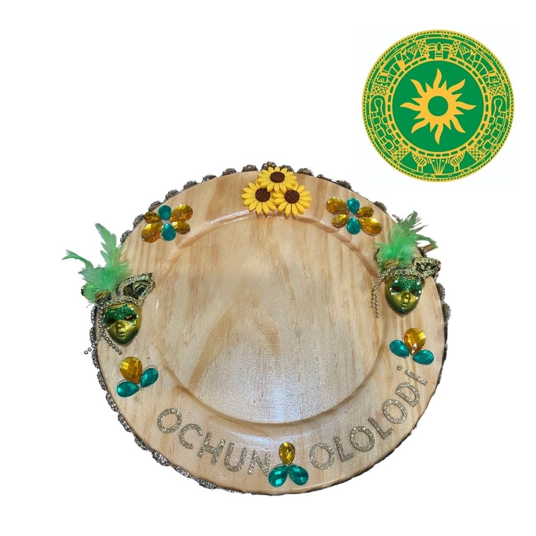 WOODEN BOARD FOR OSHUN OLOLODI