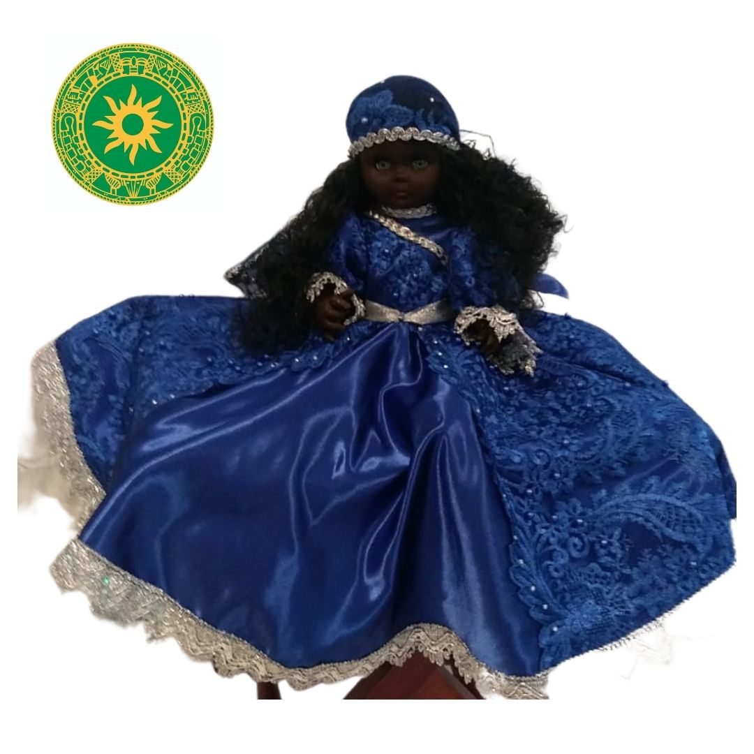 MUÑECAS DE GOMA MEDIANA DE ENCAJE TRAJE LARGO