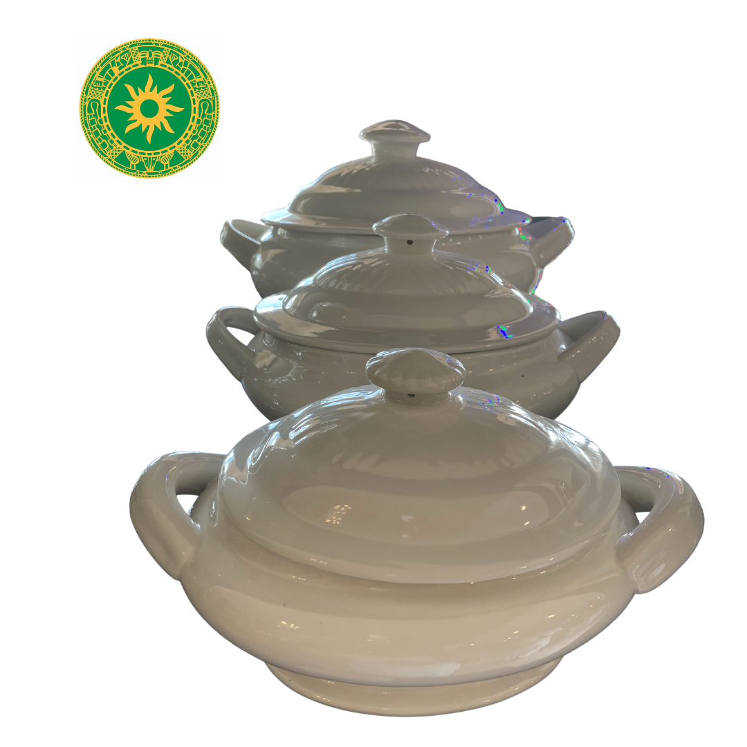 Smooth White Soup Tureens