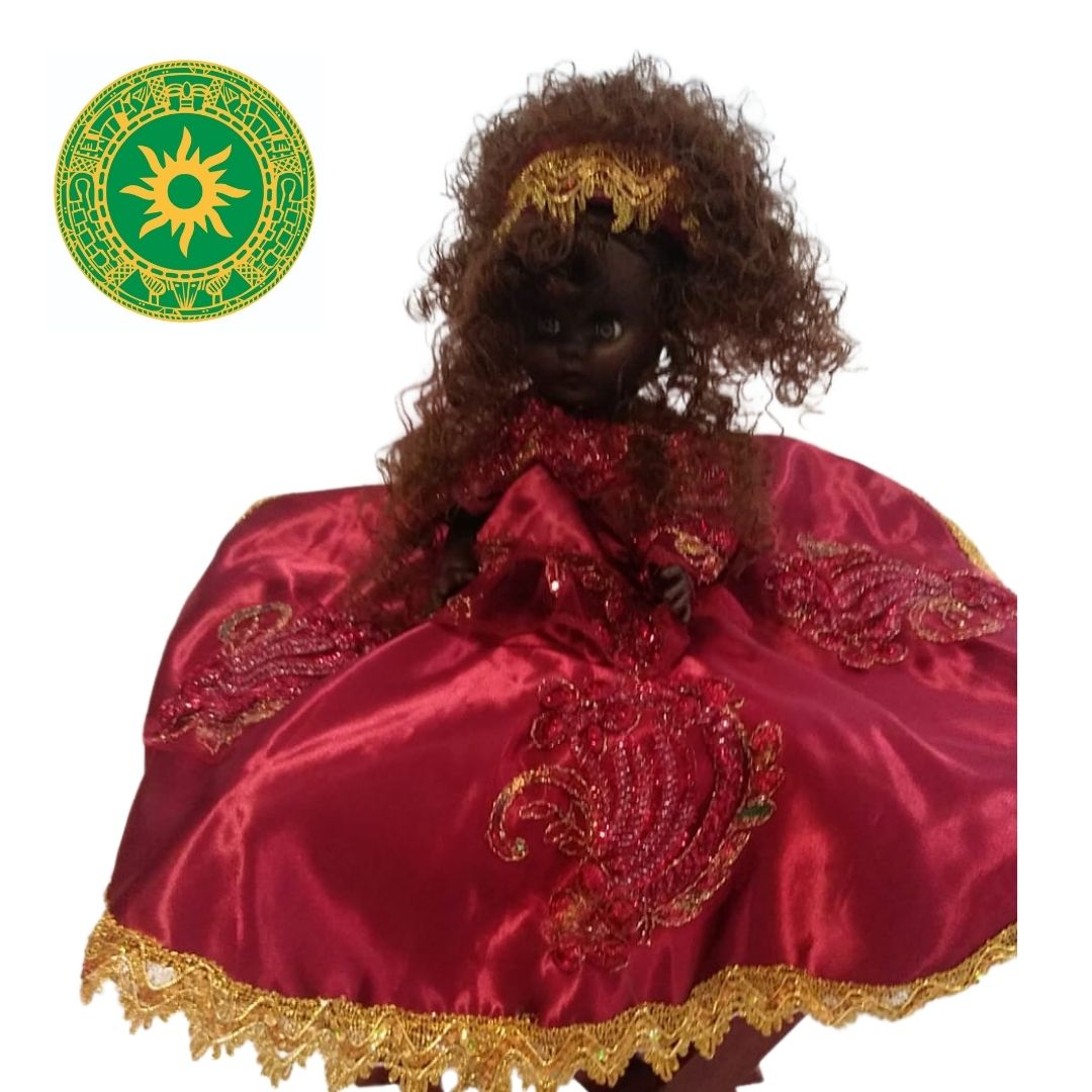 MUÑECAS DE GOMA MEDIANA DE ENCAJE TRAJE LARGO