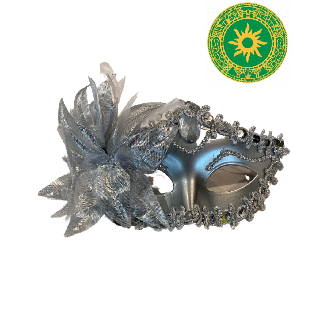 MASK WITH FLOWER