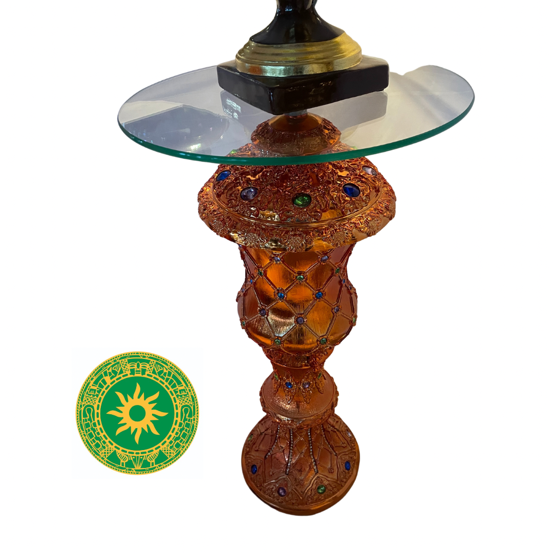 LARGE PEDESTALS WITH GLASS