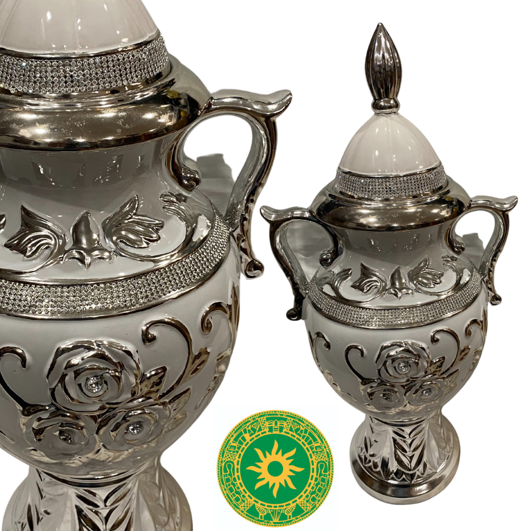 Potiches con Flores 24"