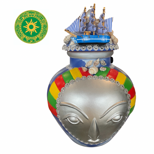 TINAJA GRANDE DE BARRO PARA OLOKUN