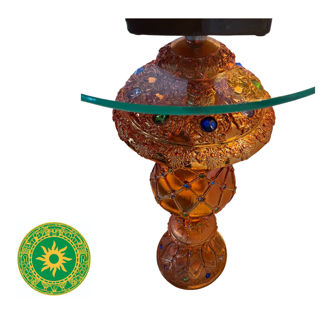 LARGE PEDESTALS WITH GLASS