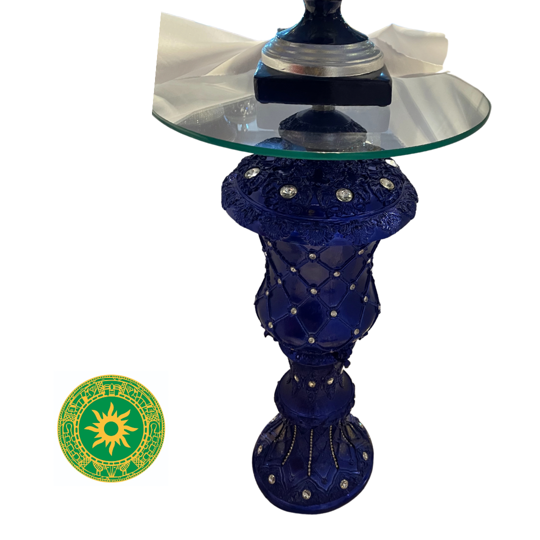 LARGE PEDESTALS WITH GLASS