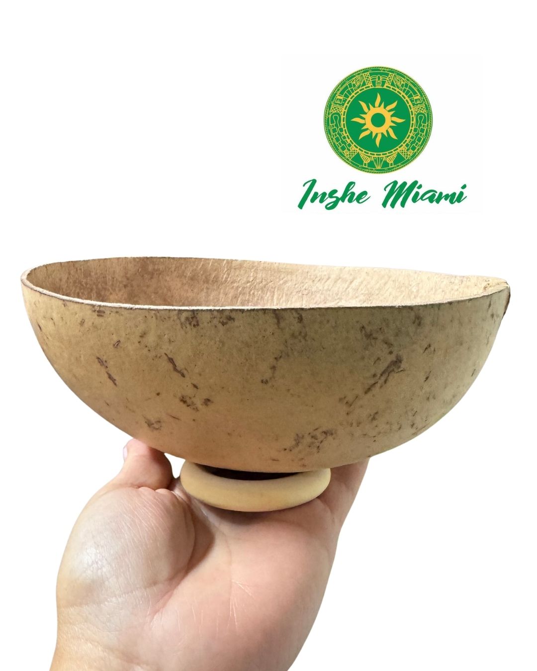Wooden Wheel Gourd Holder