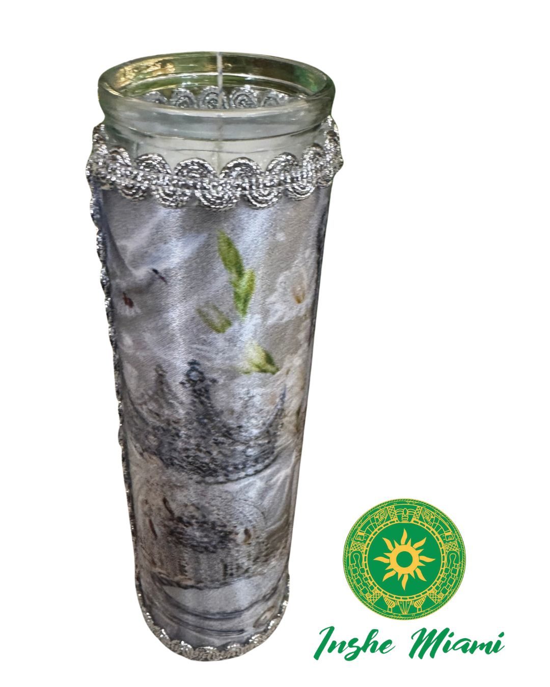 BEAUTIFULLY DECORATED 8” CANDLES FOR THE SAINTS – Spiritual Ritual Candle for Altars and Traditional Use