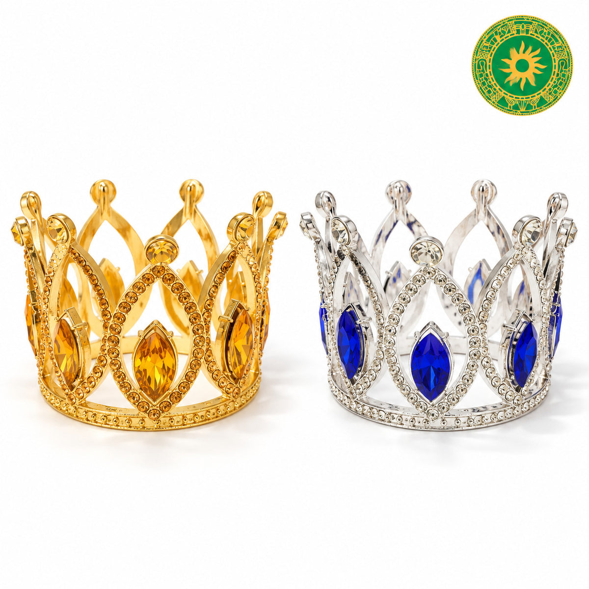Corona Metálica Chica 2” x 2” para Orishas | Eleguá, Obatalá, Oshún, Yemayá y Changó | Inshe Miami