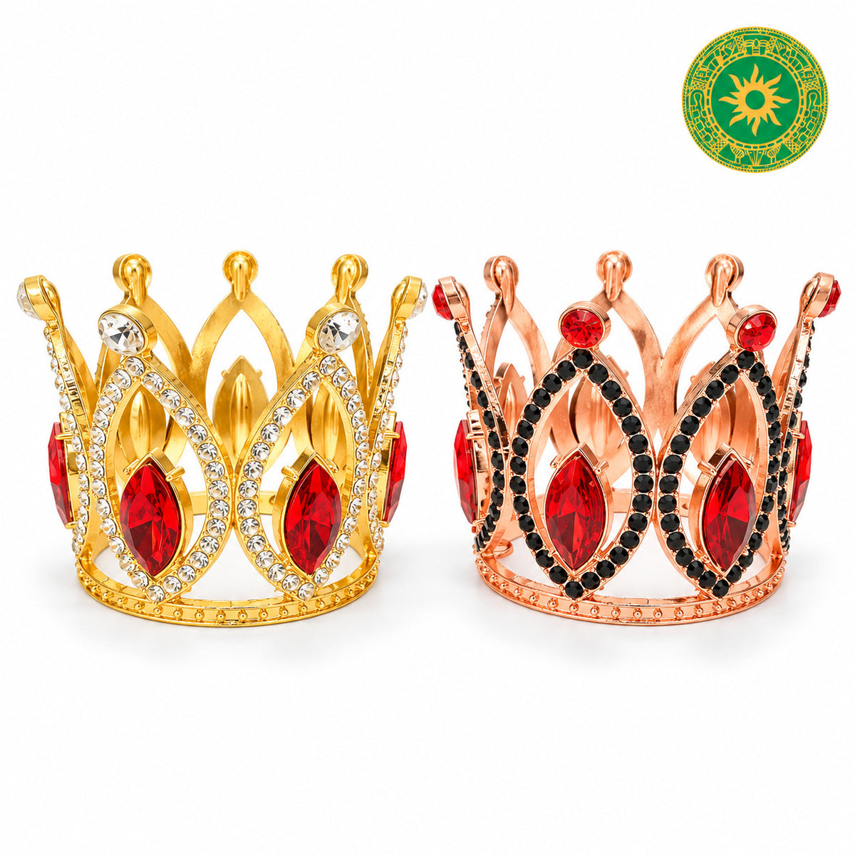 Corona Metálica Chica 2” x 2” para Orishas | Eleguá, Obatalá, Oshún, Yemayá y Changó | Inshe Miami