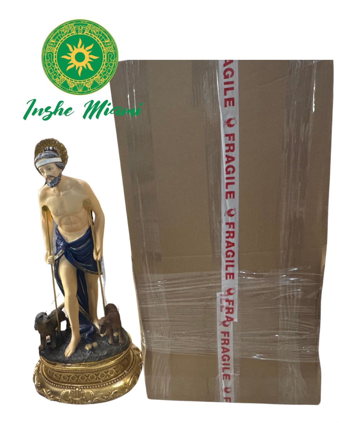 Shimmering Saint Lazarus Images | Religious Statues in Various Sizes | Inshe Miami