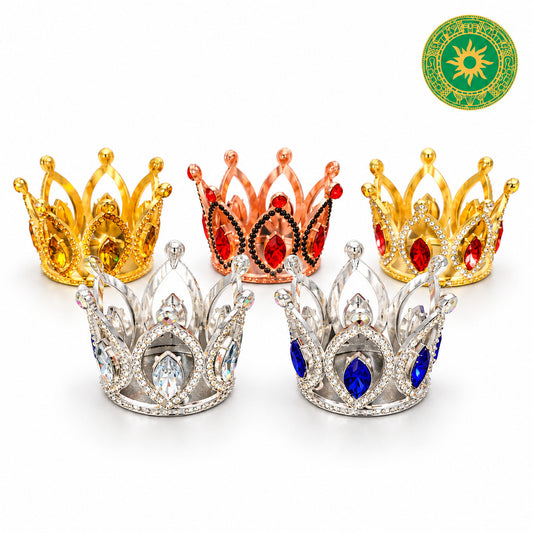 Corona Metálica Chica 2” x 2” para Orishas | Eleguá, Obatalá, Oshún, Yemayá y Changó | Inshe Miami