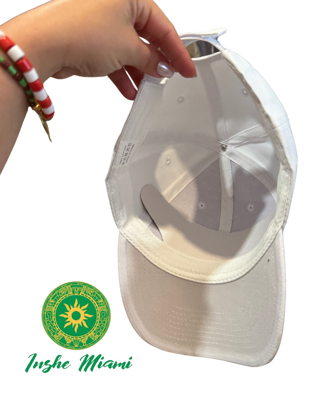 Adjustable White Cap – Religious, Ceremonial, and Daily Use | Inshe Miami