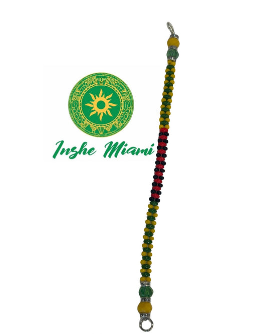Ilde Plano de Orula con Elegua – Pulsera Religiosa de Protección | Inshe Miami