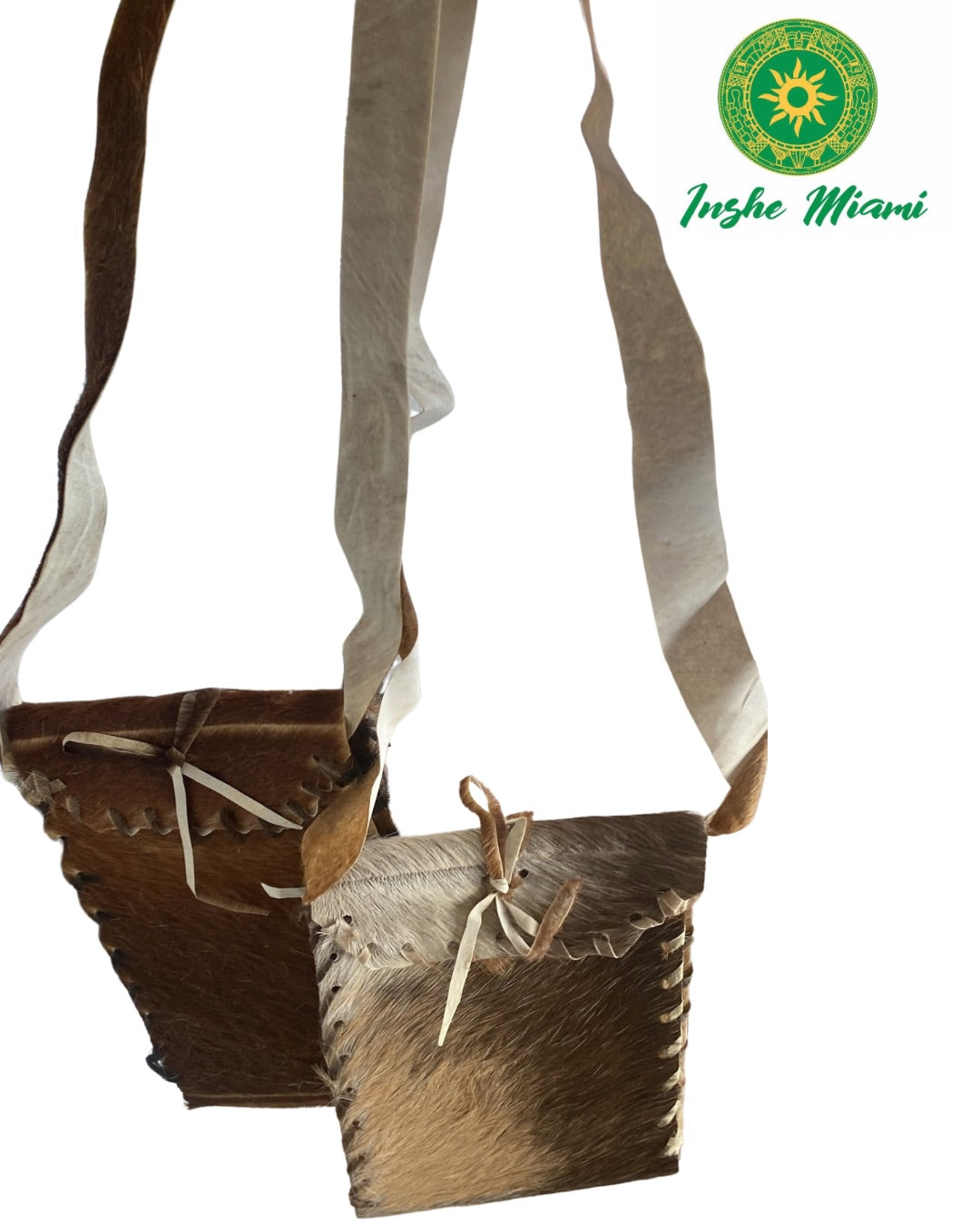 Cartuchera de Cuero Natural 10” x 8” – Bolso Tradicional de Piel | Inshe Miami