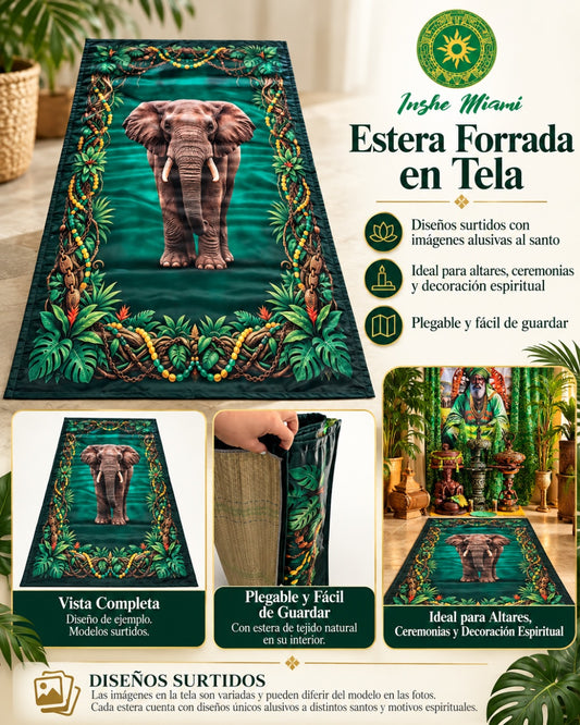 Yoruba Medium Mat 36" x 72" – Ritual Mat with Orishas (Choose Design) | Inshe Miami