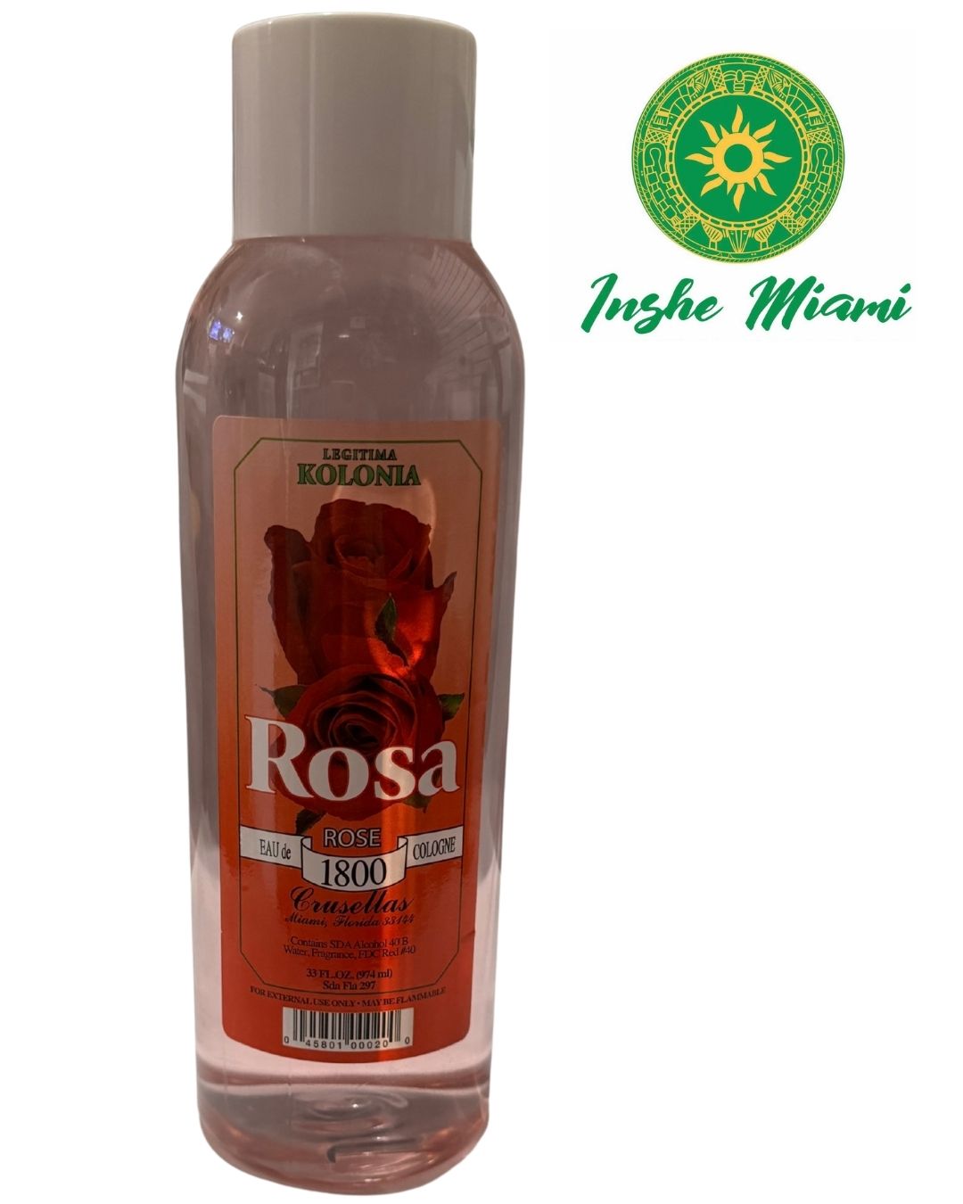 Colonia Espiritual de Rosa 33 oz – Para Limpiezas y Rituales Espirituales