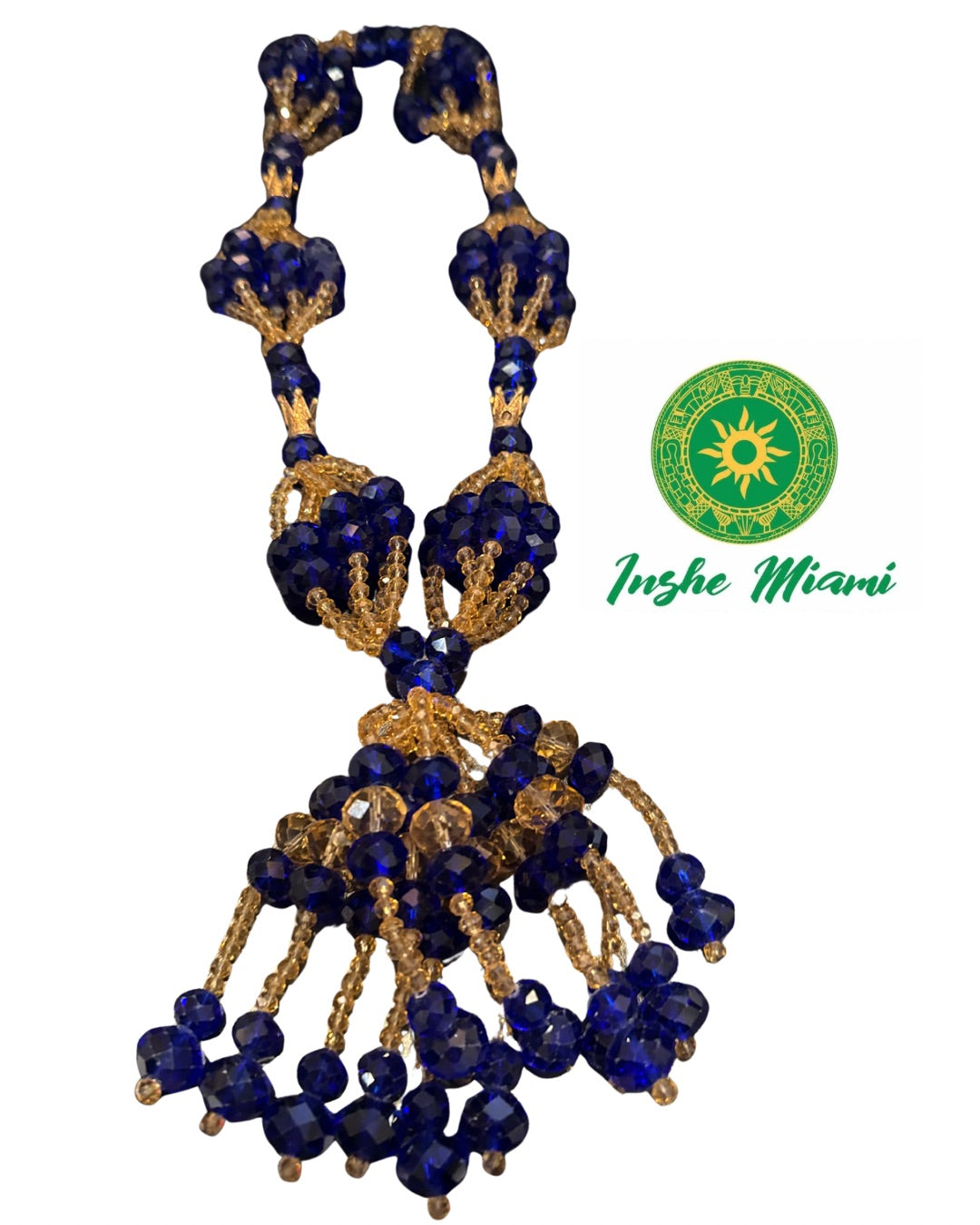 Collar de Carro con Corona 13" (Elije tu Santo)