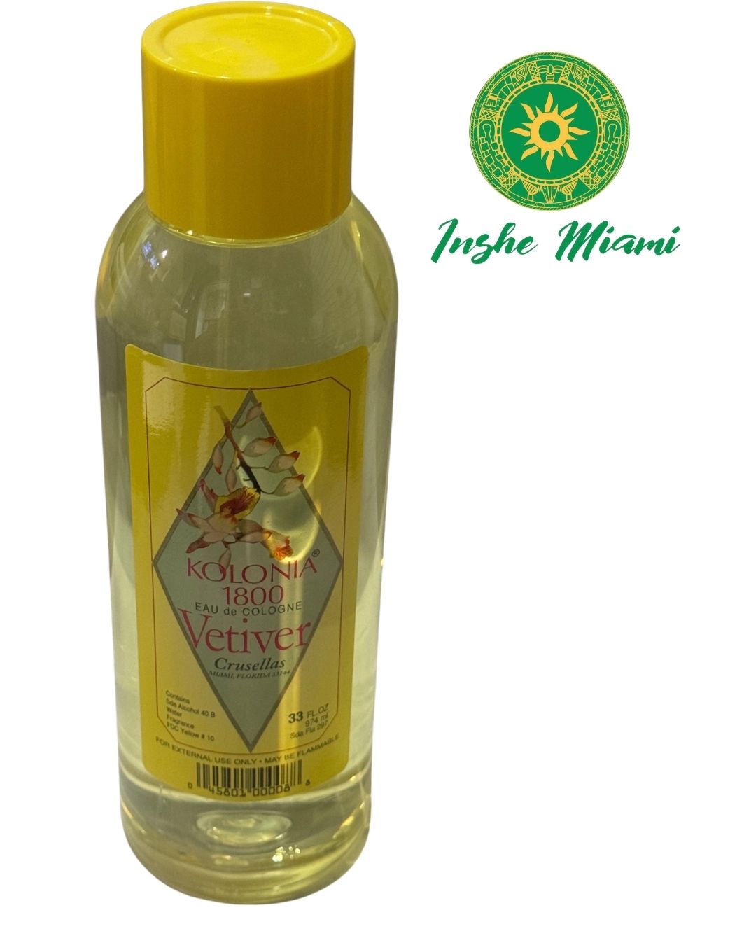 Colonia Vetiver 33oz para Uso Espiritual y Personal | Inshe Miami