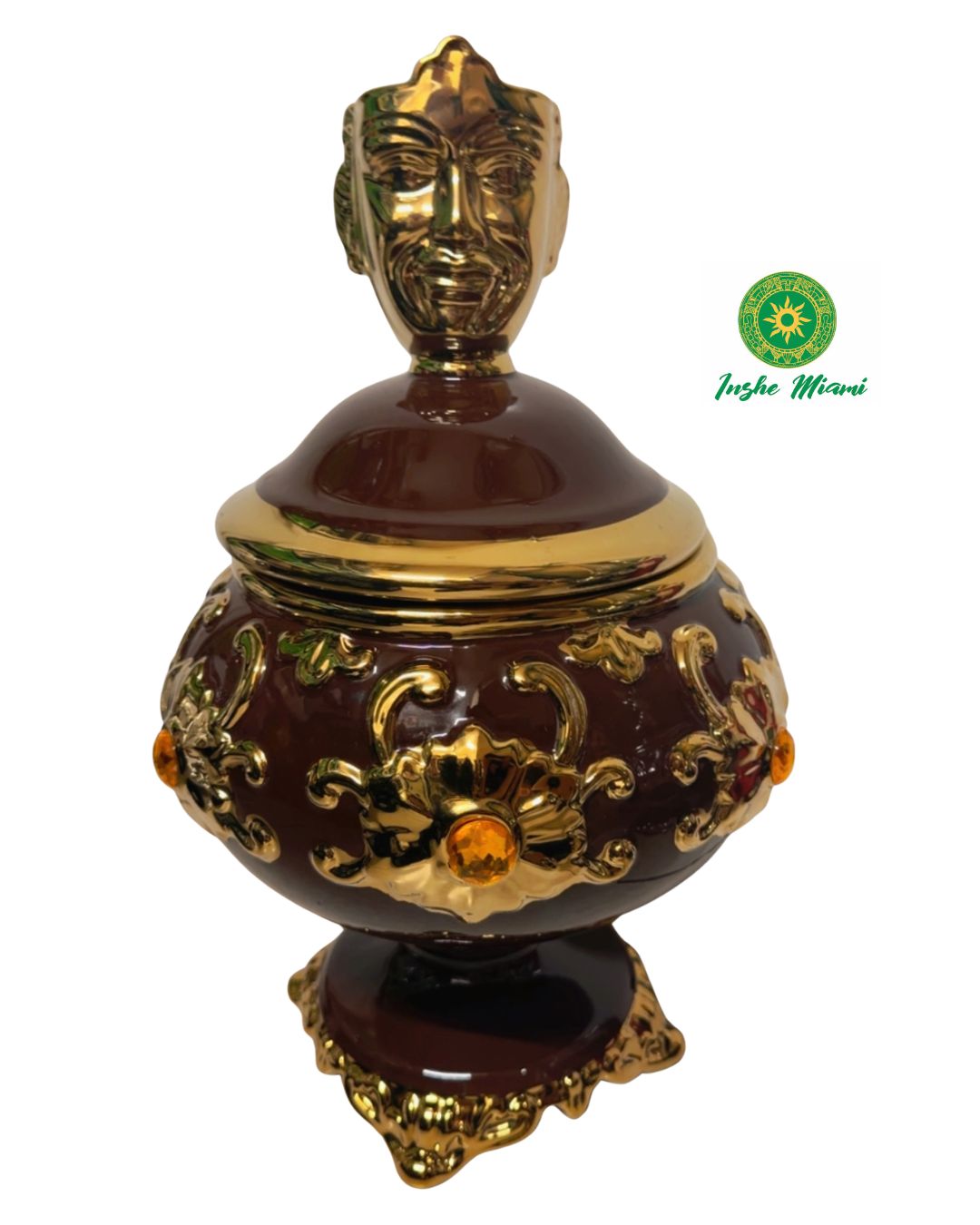 Sopera para Orishas con Figura en la Tapa  | 16″
