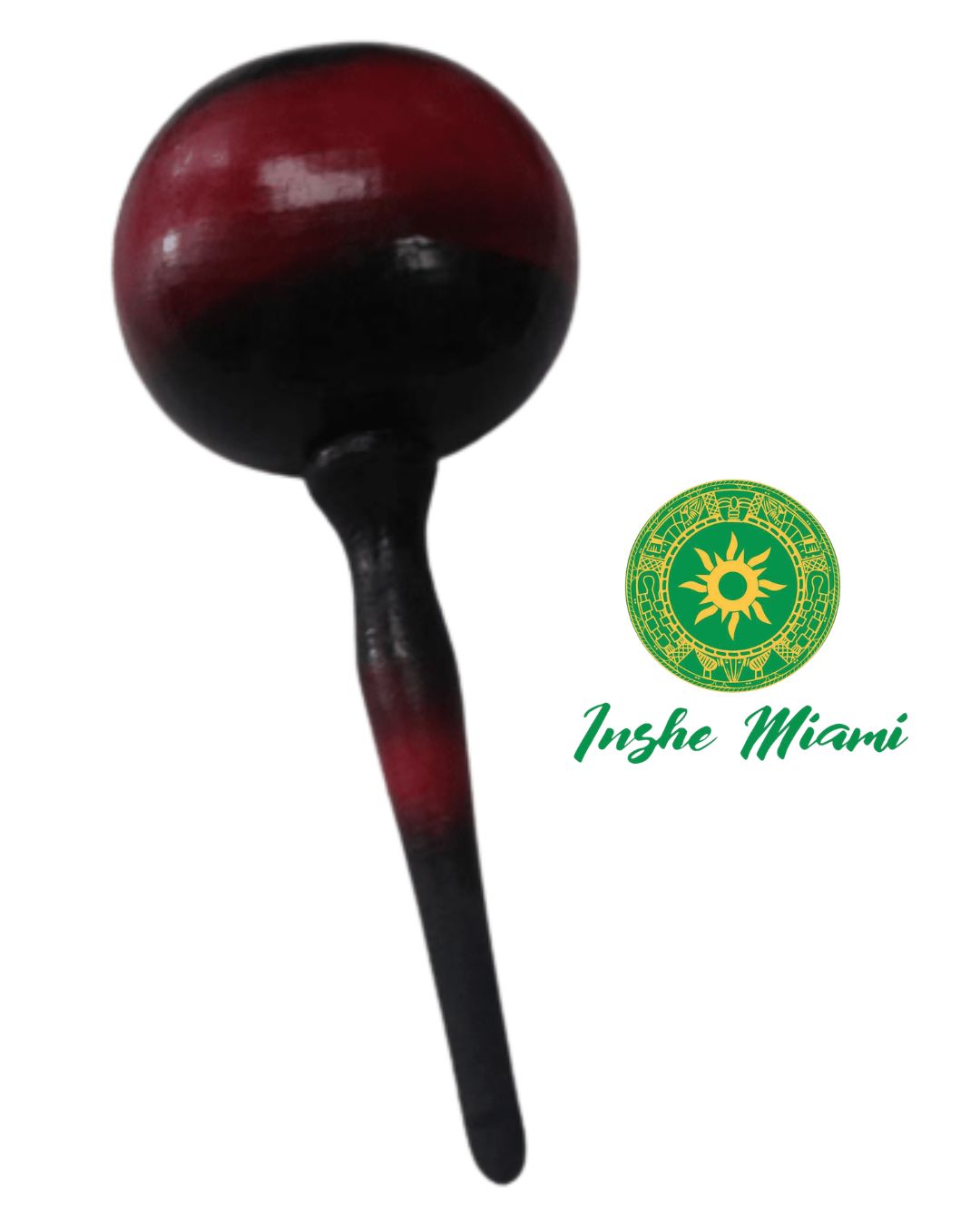 Painted Maracas for Orishas | Handmade | Eleggua, Chango, Yemaya and More | Inshe Miami