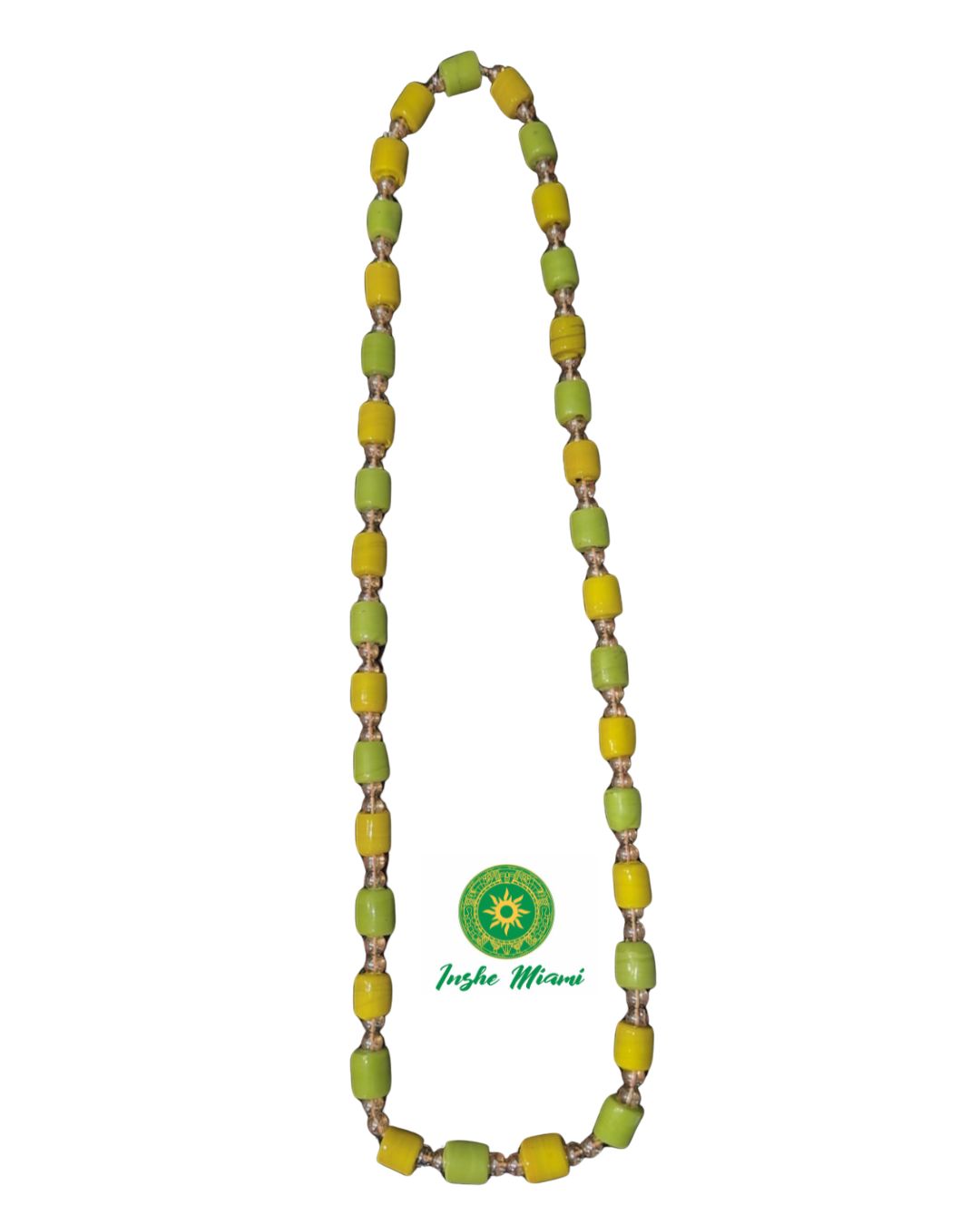 Collar Yoruba Moderno de Cristal con Cuentas Grandes | Inshe Miami
