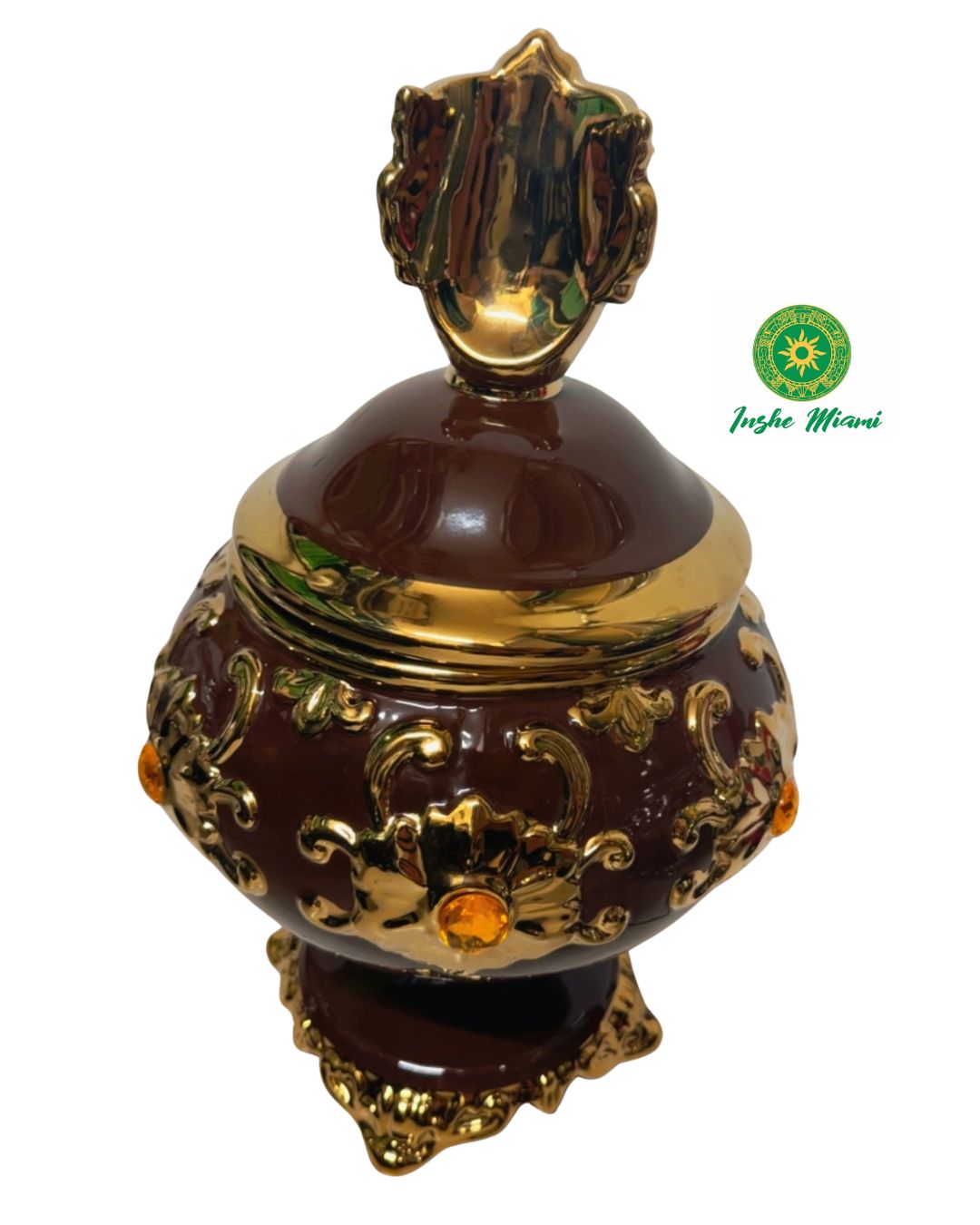 Sopera para Orishas con Figura en la Tapa  | 16″