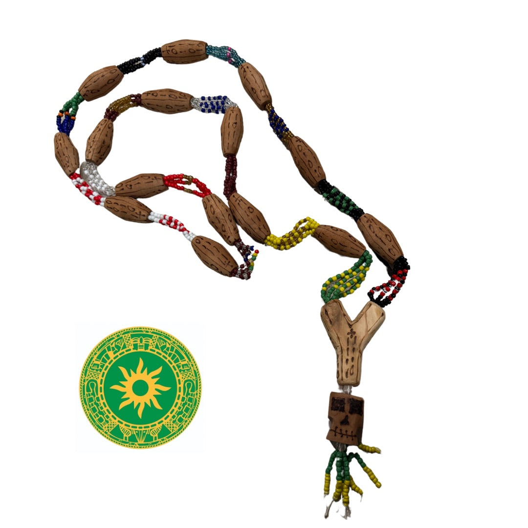 COLLAR DE OGBEYONO GRANDE CON SIGNOS