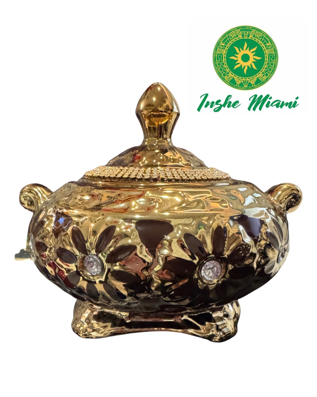 Sopera Chica con Perlas y Flor 8.5" (Elige entre sus opciones)