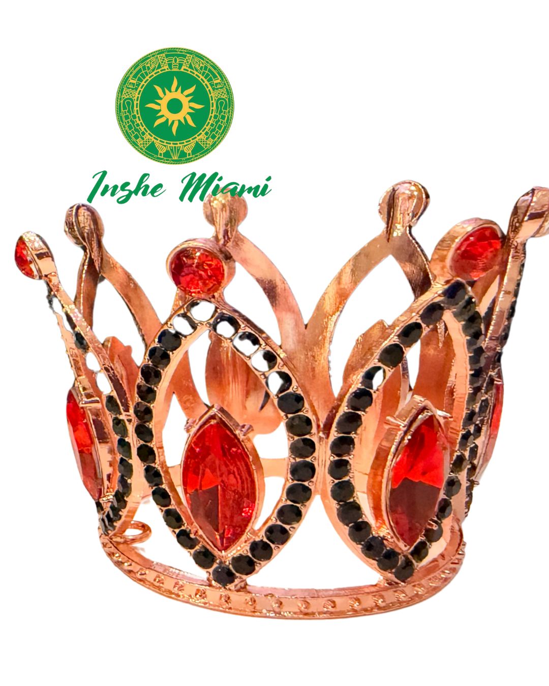 Corona Metálica Chica 2” x 2” para Orishas | Eleguá, Obatalá, Oshún, Yemayá y Changó | Inshe Miami