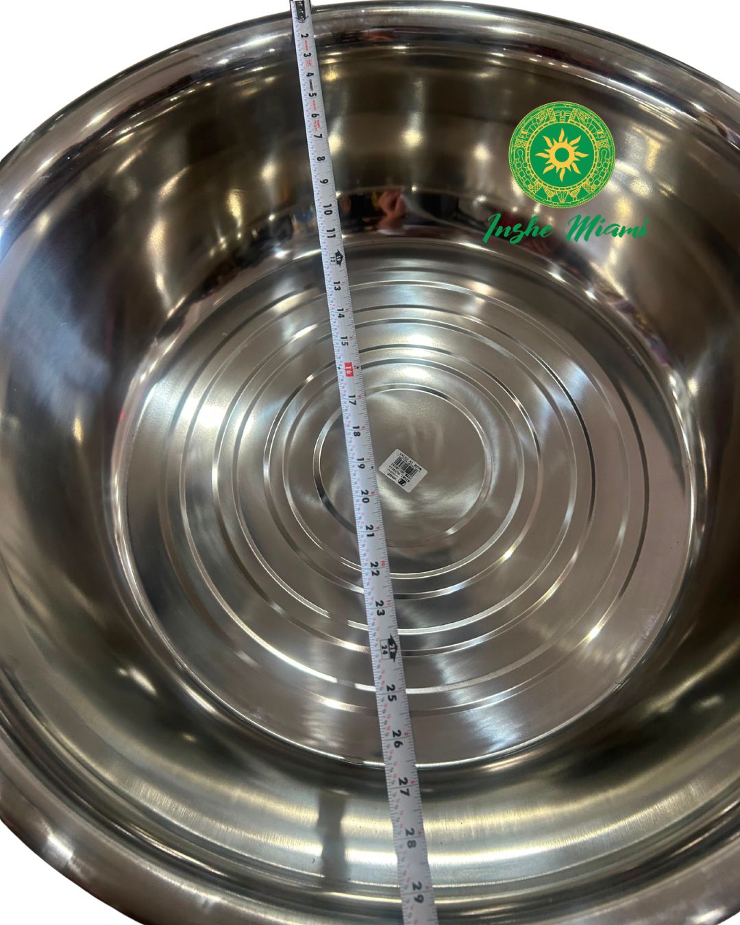Palangana de Iyawo Metalica Grande 32" x 9" para Iniciaciones | Inshe Miami