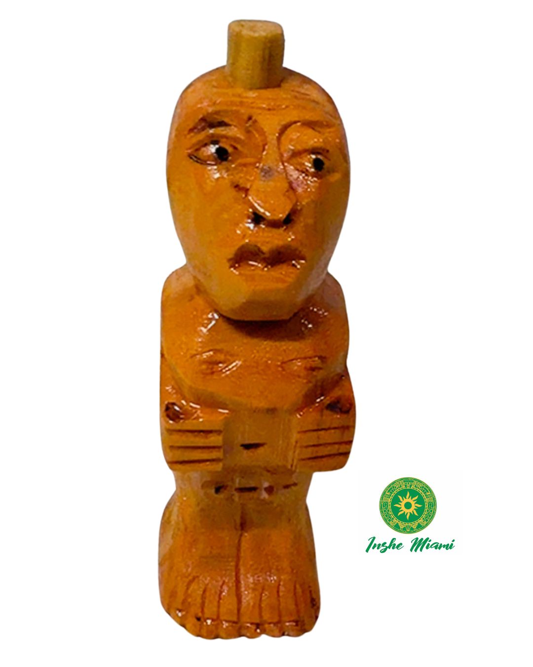 Muñeco de Cedro Tallado 2.5" – Ogunda Bede y Usos Religiosos Yoruba