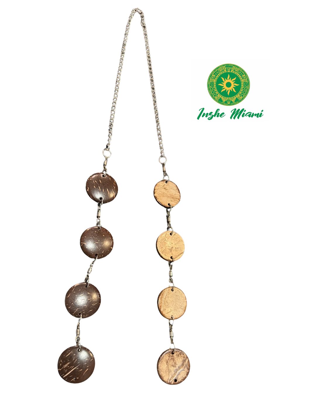 Ekuele de Coco - Ecuele de Coco - (Opele de Bolsillo) – Cadena de Ifá Portátil 10”