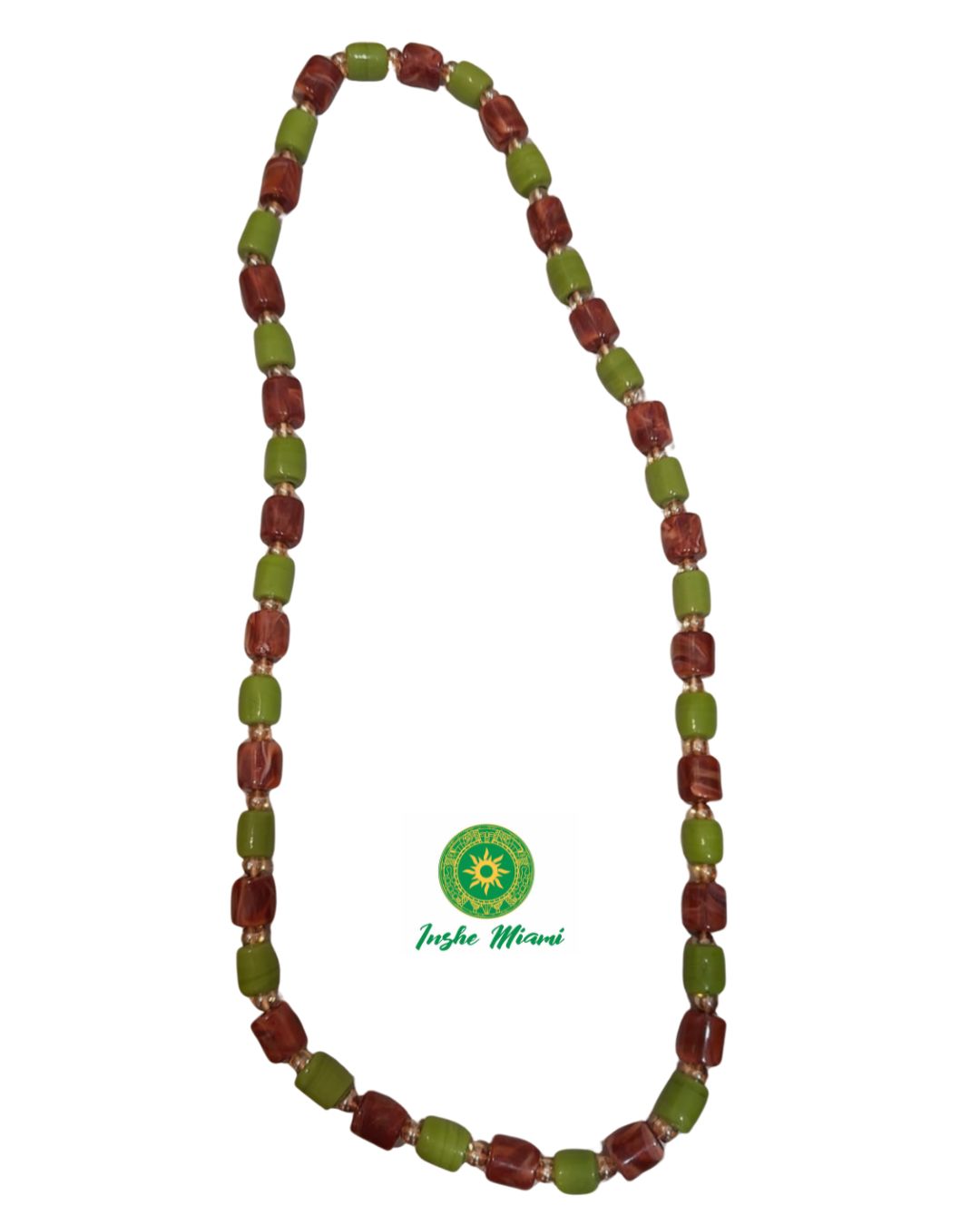 Collar Yoruba Moderno de Cristal con Cuentas Grandes | Inshe Miami
