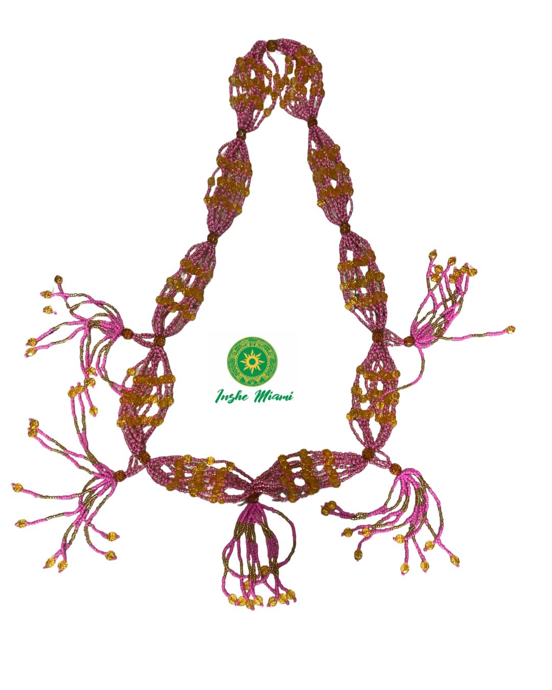 Crystal Mallet Necklace – Sawoshky Style for Orishas and Ceremonial Use | Inshe Miami