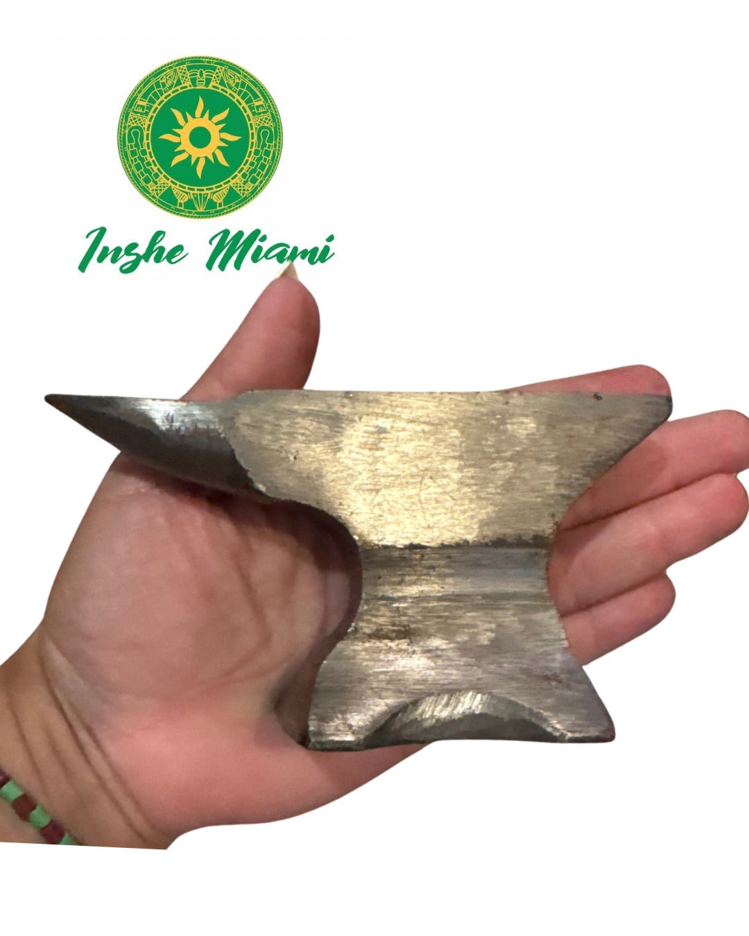 Yunque de Hierro 2.5" x 5" Color Metalico| Refuerzo Tradicional para Ogún | Inshe Miami