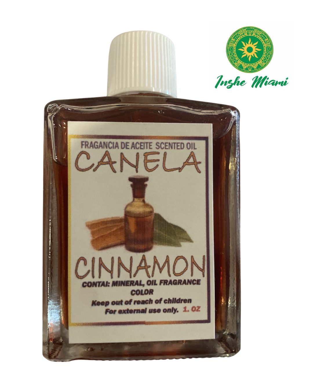 Aceite Cinamon Canela 1 oz para Uso Espiritual y Tradicional | Inshe Miami