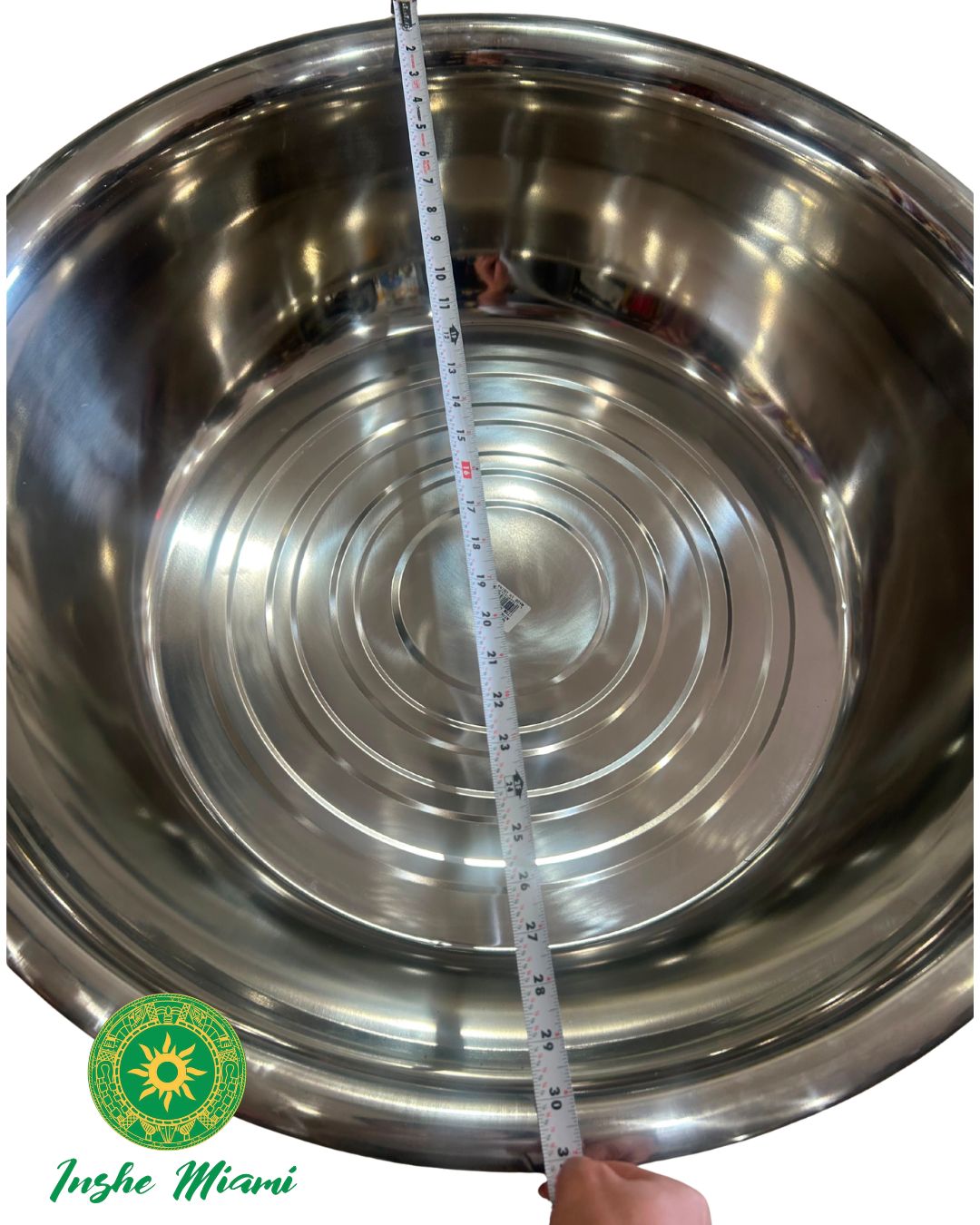 Palangana de Iyawo Metalica Grande 32" x 9" para Iniciaciones | Inshe Miami