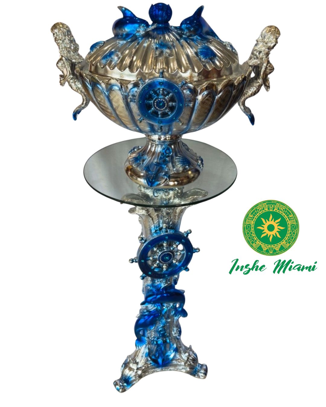 Juego de Pedestal y Potiche (3d)