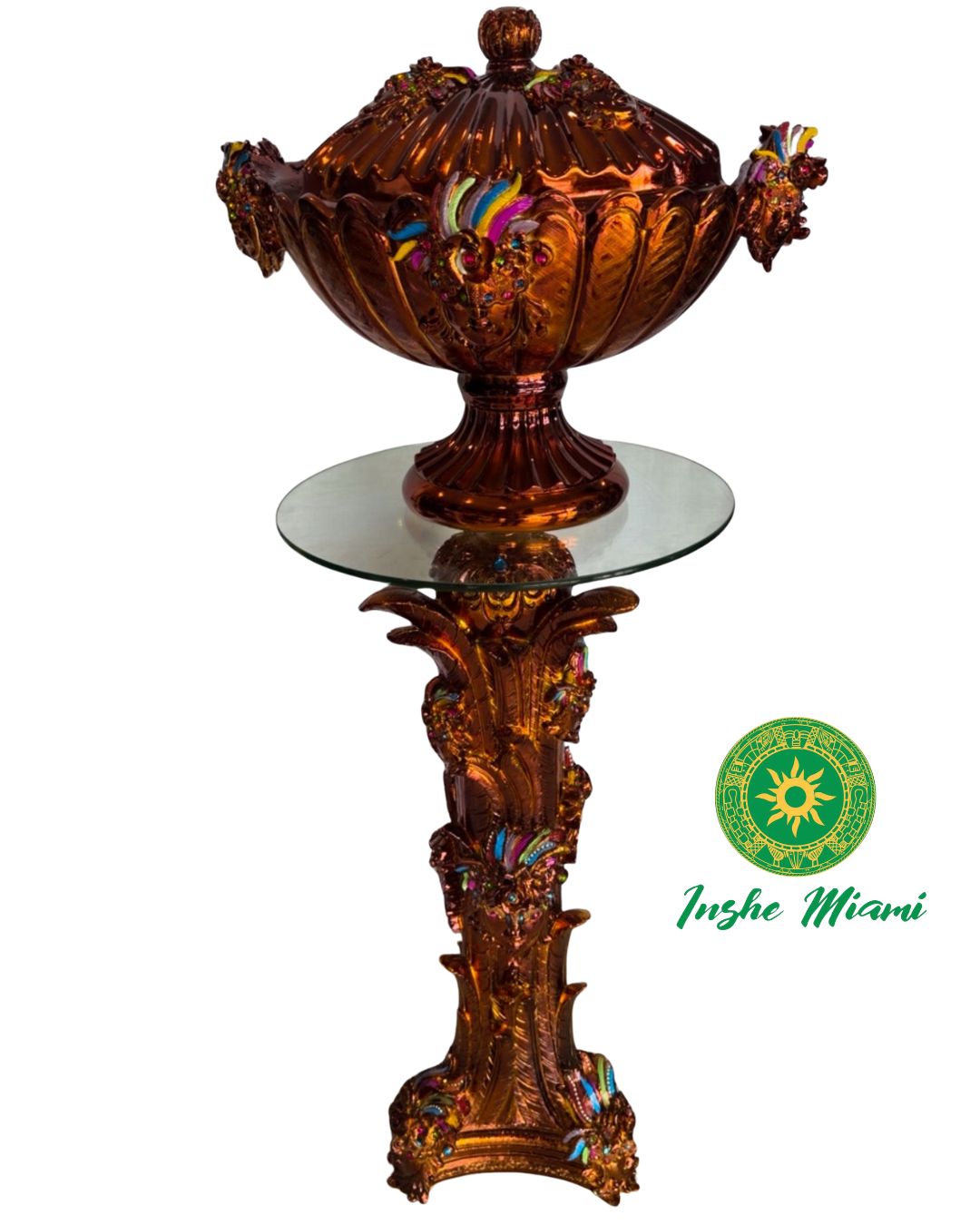 Juego de Pedestal y Potiche (3d)