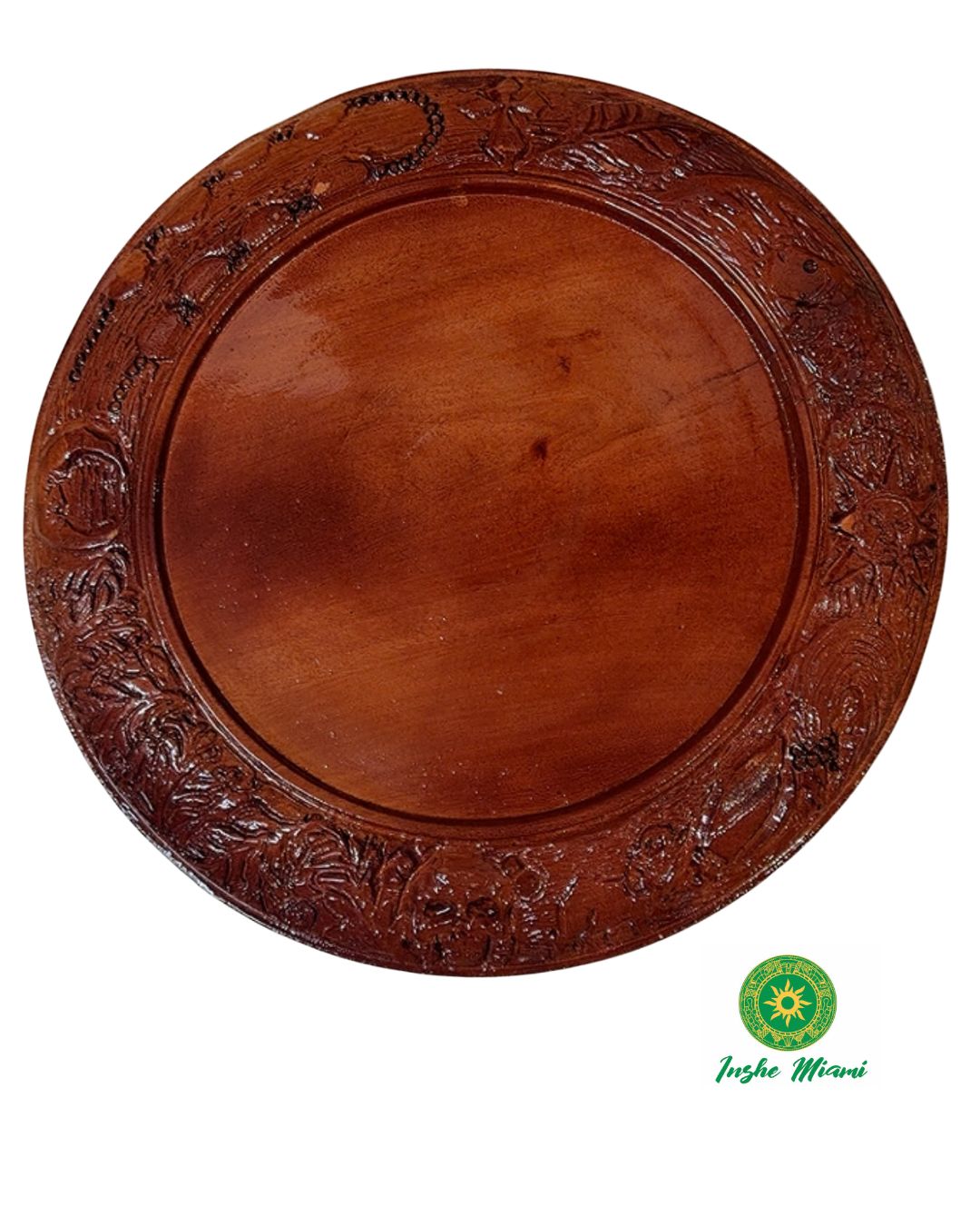Tablero de Ifá de Madera 18" con Símbolos Criollos – Diseños Variados
