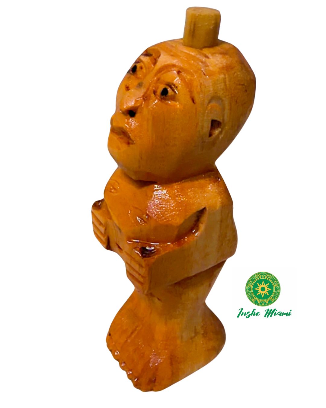 Muñeco de Cedro Tallado 2.5" – Ogunda Bede y Usos Religiosos Yoruba