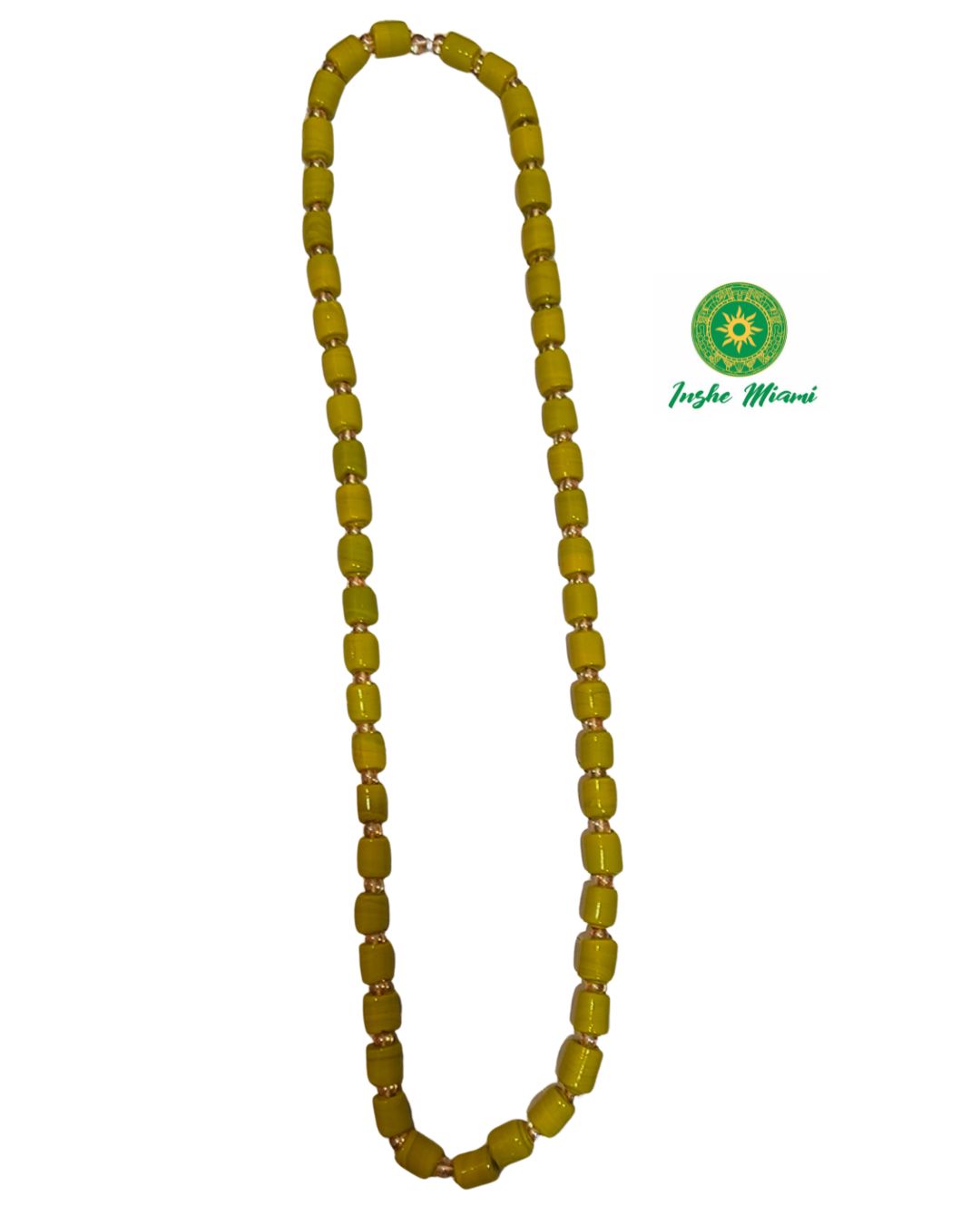 Collar Yoruba Moderno de Cristal con Cuentas Grandes | Inshe Miami