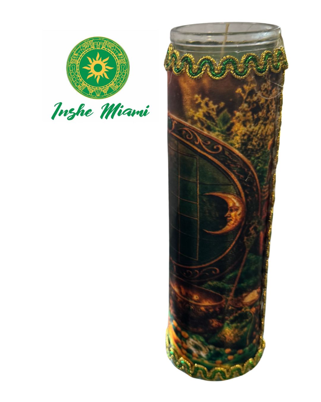 BEAUTIFULLY DECORATED 8” CANDLES FOR THE SAINTS – Spiritual Ritual Candle for Altars and Traditional Use