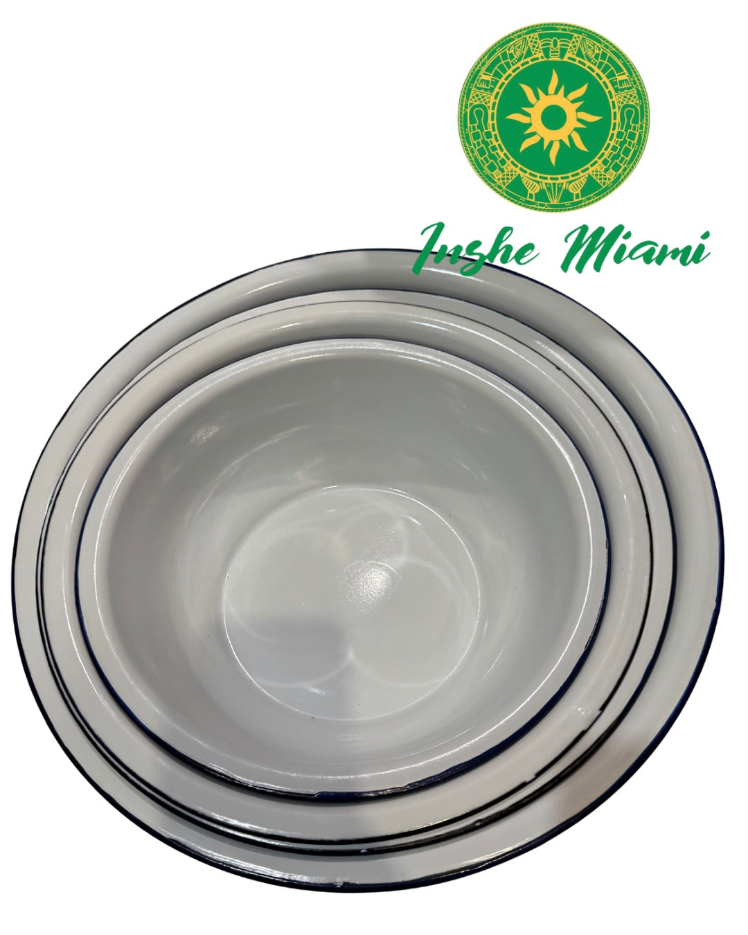 Palangana Metalica Tradicional 12”–20” | Para Lavatorios de Santo, Ifa y Preparación de Omiero