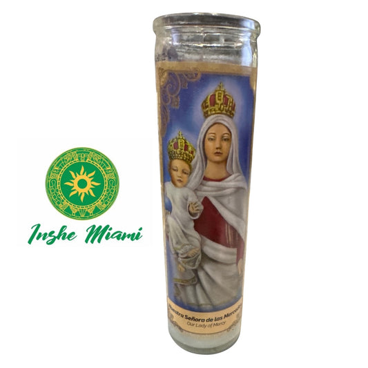 VELA 8" NUESTRA SEÑORA DE LAS MERCEDES