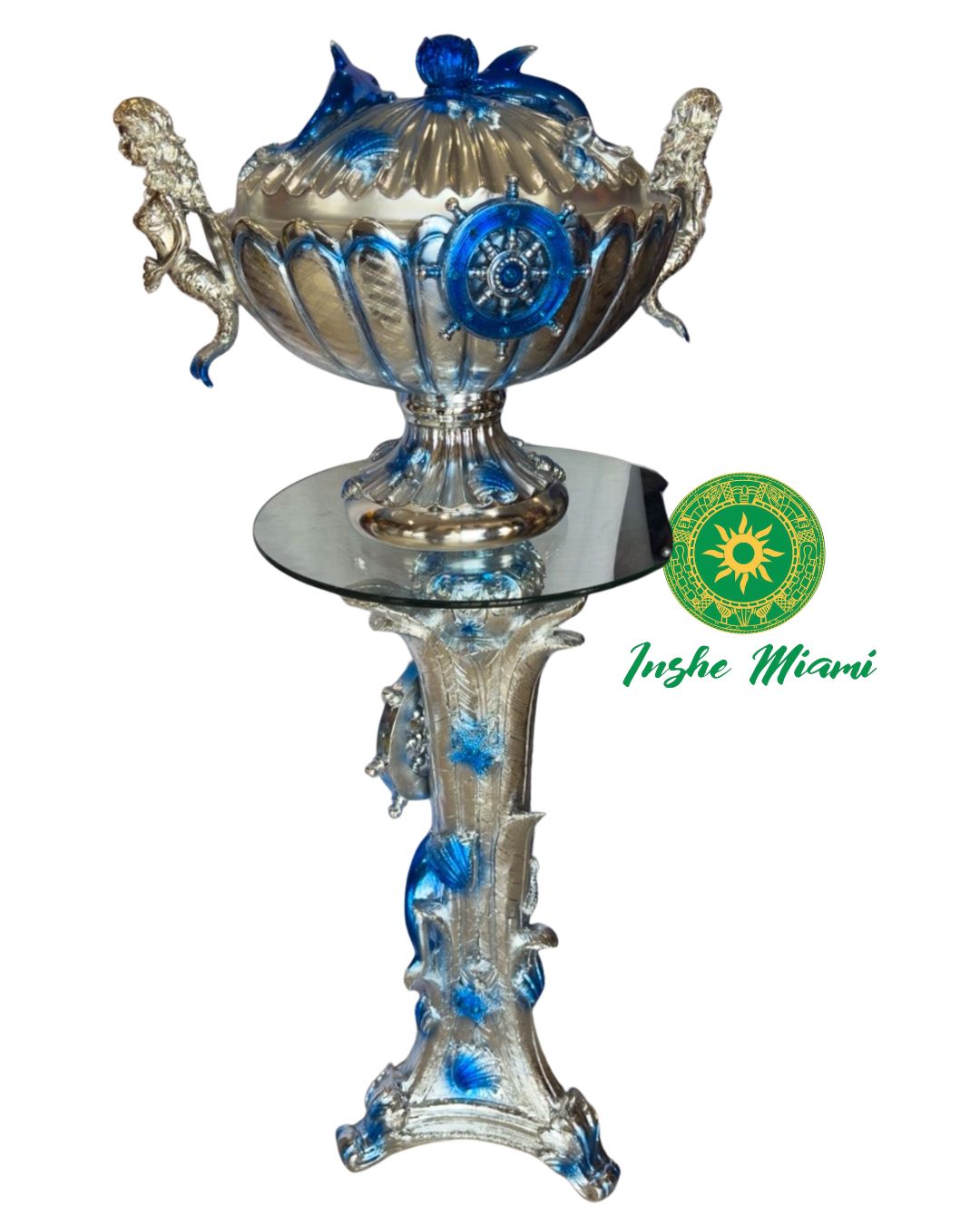 Juego de Pedestal y Potiche (3d)