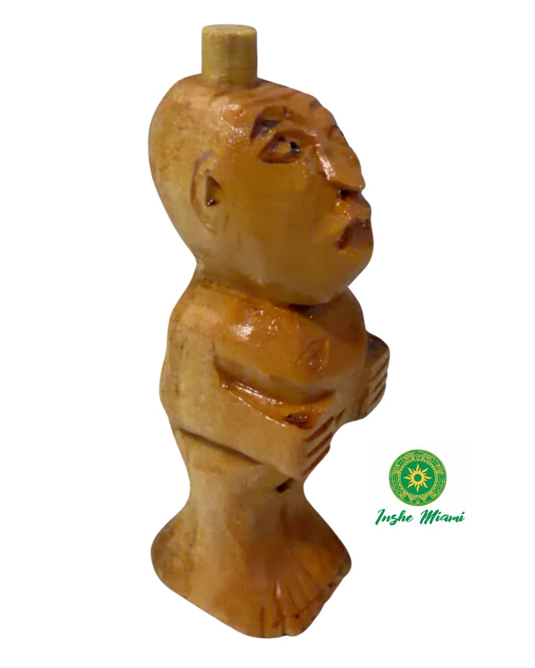 Muñeco de Cedro Tallado 2.5" – Ogunda Bede y Usos Religiosos Yoruba