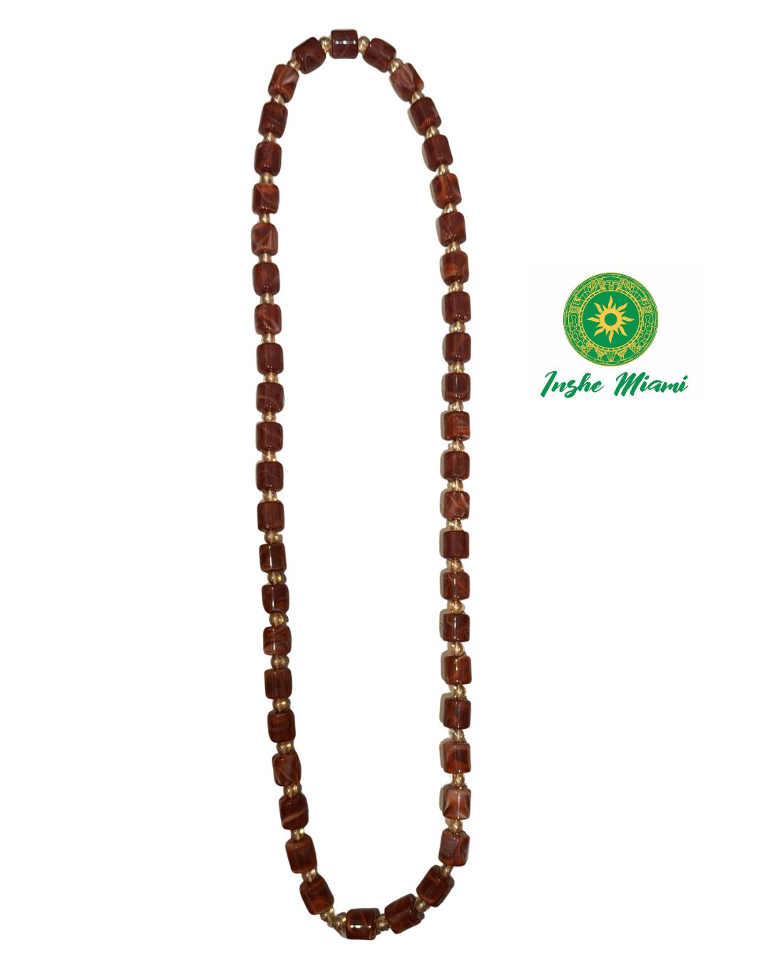 Collar Yoruba Moderno de Cristal con Cuentas Grandes | Inshe Miami