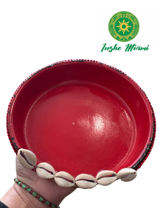 ENAMELLED ELEGUA PLATE